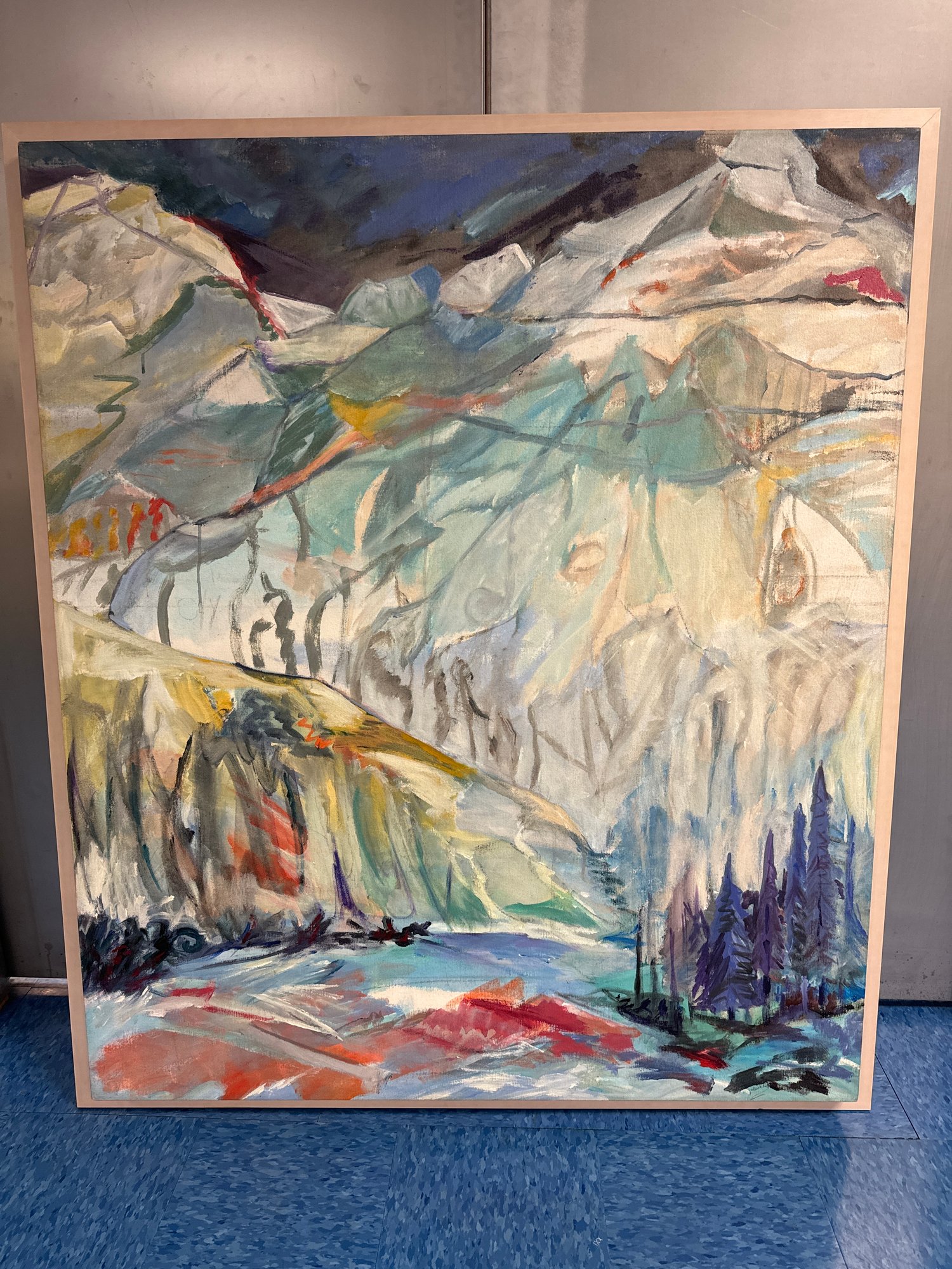 Abstract Oil On Canvas 5503