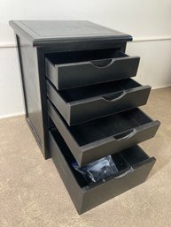 Nice Black Wooden Multi Drawer Cabinet