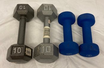 10 And 5 Pound Dumbbells
