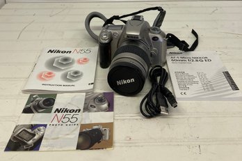 Nikon N55 Camera With Accessories