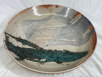 Organic Design Pottery Plate