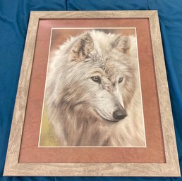 Framed Wolf Art