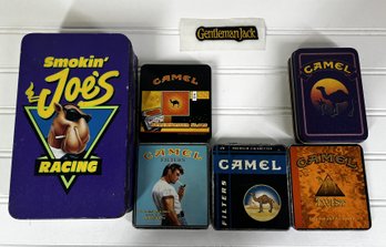 Vintage Camel Box And Assortment Of Camel Coasters