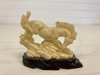 Hand Carved Horse Figurine