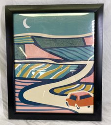 Abstract Road Framed Poster