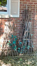 Set Of 14 Total Wooden Trellises