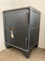 Large Antique Black Heavy Duty Safe