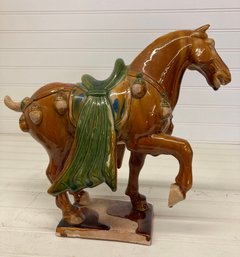 Vintage Tang Dynasty Style Horse Figurine