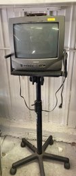 Vintage Television With Stand