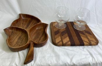 Hand Crafted Wood Serving Trays