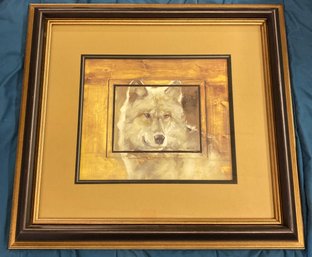 Framed Wolf Art