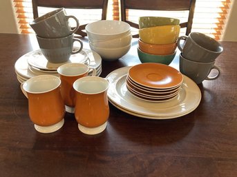 Assortment Of Various Colored Dishes