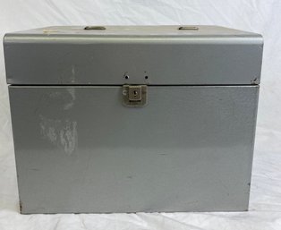 Metal Box With Various Tools Inside