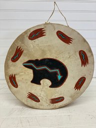 Native American Art Painted Drum