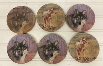 Assortment Of Beautiful Wolf Coasters