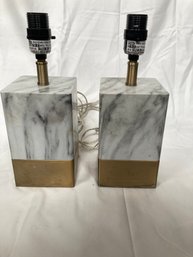 Cool Marble Looking Lamps- Light Weight