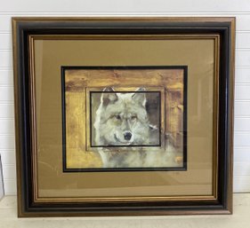 Framed Wolf Art