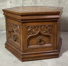 Solid Wood Octagon End Table