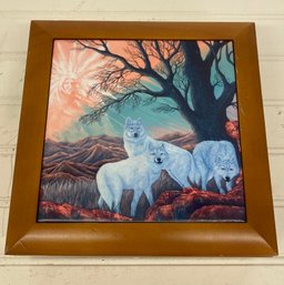 Wolves On A Mountain Jewelry Box