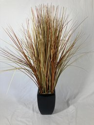 Faux House Plant With Black Planting Pot