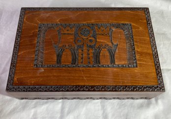 Vintage Wooden Jewelry Box