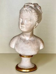 Borghese Italian Chalkware Girl Bust