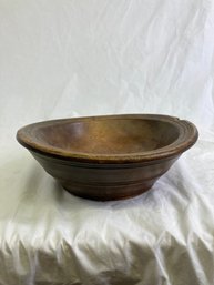 Vintage Turned Wooden Bowl