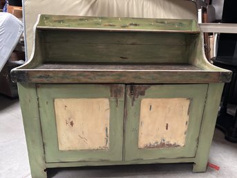 Distressed Green Farmhouse Style Pottery Barn- Ellsworth Green Console