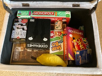 Footrest/board Game Storage