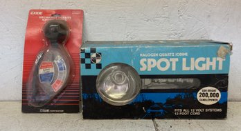 Spotlight And Battery Tester