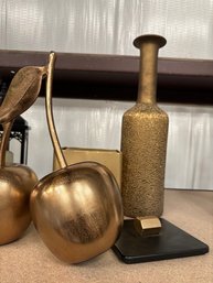 Lot Of Gold Tone Modern Decor