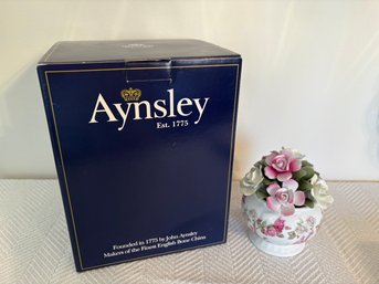 Vintage Aynsley English Fine Bone China Cascading Flower Bowl