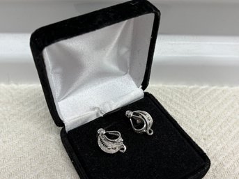 Vintage Sterling Silver Earrings (4.4 Grams)