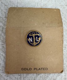 Vintage A. H. Dondero Inc. Enamel Gold Plated US Navy Pin