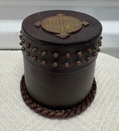 Artisan Handmade Leather Studded Box