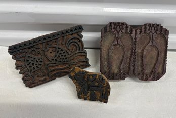 Antique Wooden Printer Blocks