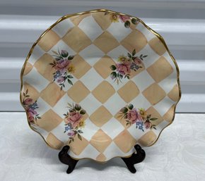 MacKenzie Childs Orange Marmalade Pattern Plate