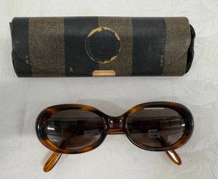 Authentic Vintage Fendi Sunglasses & Case (italy)
