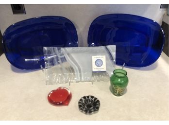 Colorful Glass Serverware