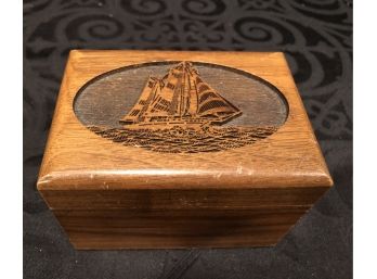 Vintage Solid Walnut Collectible Box