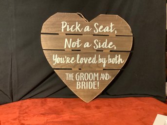 Sign For  Bride & Groom