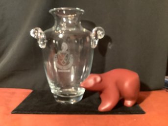 Shinnecock Hills Southampton, NY Trophy & Ceramic Bear