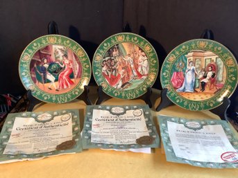 Porcelain De Limoge France Napoleon Collector Plates