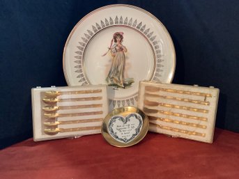 GOLD PLATED FLATWARE WITH GOLD PLATED ACCESSORIES