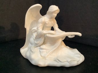 WHITE PORCELAIN ANGEL