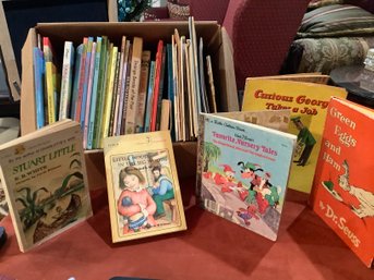OVER 40 BOOKS FOR AGES NURSERY  TO GRADE 5 INCLUDES DR. SEUSS, STUART LITTLE,  DISNEYS FAVORITE NURSERY TALES