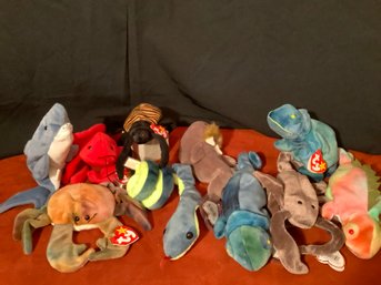 Cute As A Button Beanie Babies Group Of 10