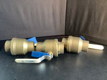 NEW-SOLID BRASS BALL VALVES