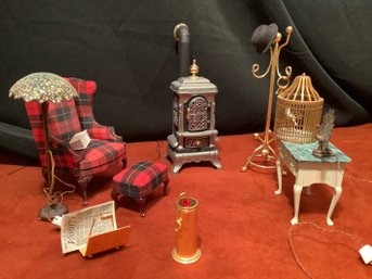 Miniature Doll House Furniture The Reading Room