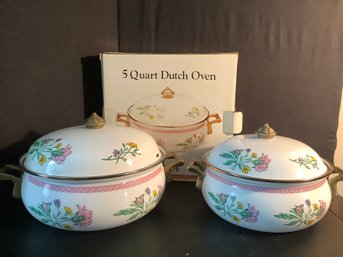 5 Quart Dutch Oven & 2 1/2 Quart Dutch Oven